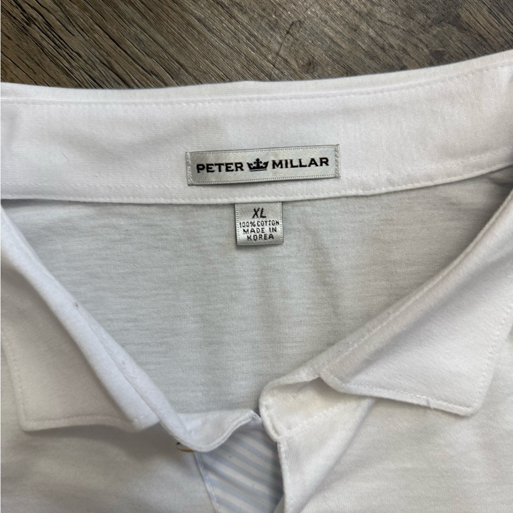 Peter Millar • Cotton Solid White Polo - image 6